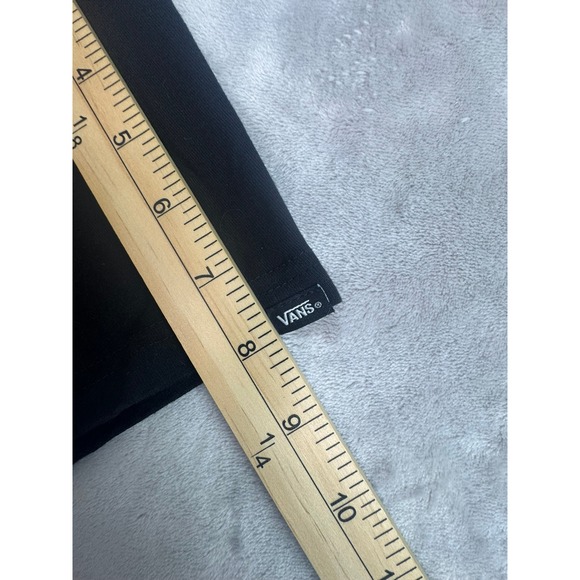 Vans Mens Black Classic Fit T Shirt Large Triple Logo Graphic Tee - Picture 6 of 8